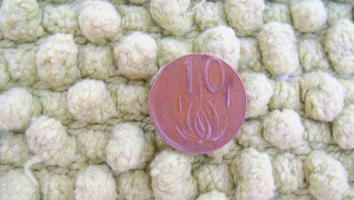 Republic of South Africa 1989 10 cent set in bronze not nickel