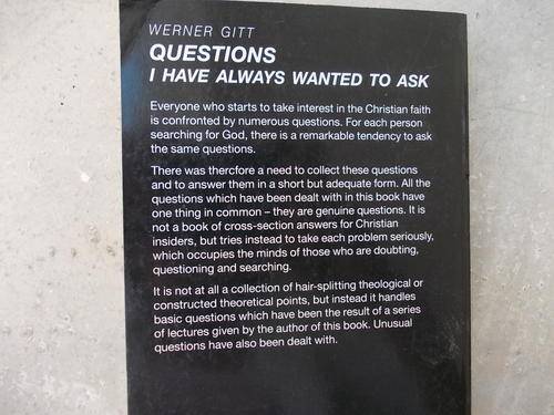 Questions I have always wanted to ask by Werner Gitt