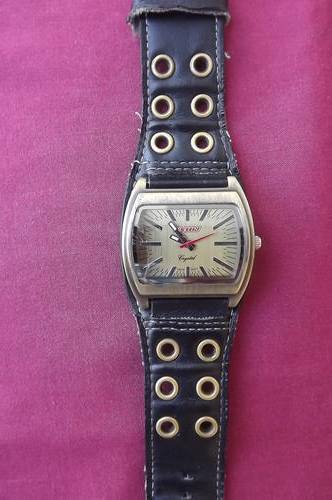 Justin Men's Watch with Genuine Leather Strap