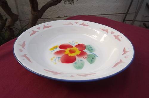 Enamel Plate - Diameter 20cm