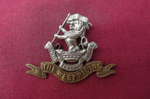British - The Duke of Wellington Regiment West Riding bi-metal cap badge