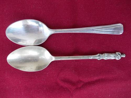 Lot of 2 EPNS Teaspoons