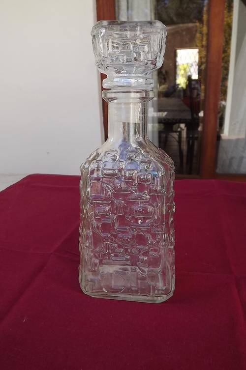Glass Decanter with Stopper - height 24cm