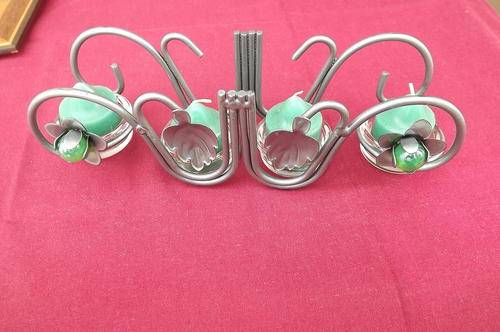 Beautiful Candle Holder - takes 4 candles - can hang against the wall - as new - 26cm