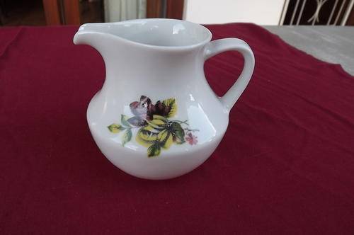 Pioneer Porcelain Milk Jug with Rose Design - good condition - stain inside