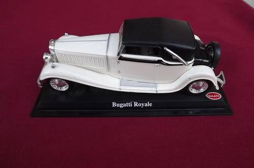 Bugatti Royal Car on Stand - Metal Body - length 14cm - good condition