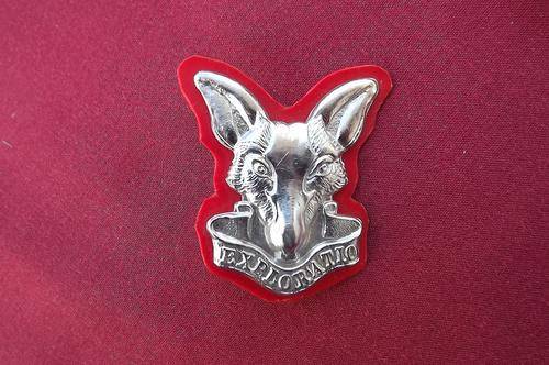 SADF Intelligence Chrome Cap Badge - 3.2x4.2cm - as new