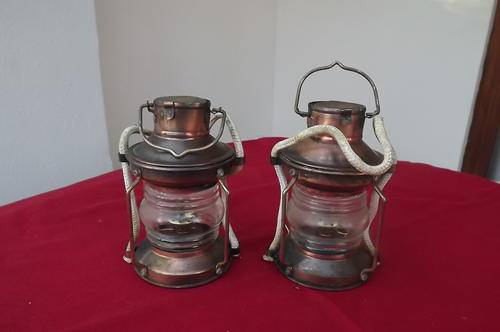 Set of 2 Small Paraffin Lanterns