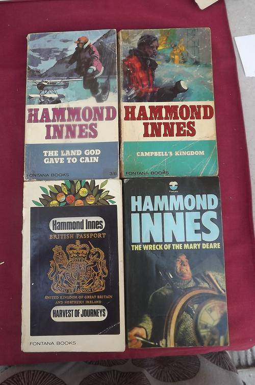 Book-Set of 4 books by Hammond Innes by Fontana Books.