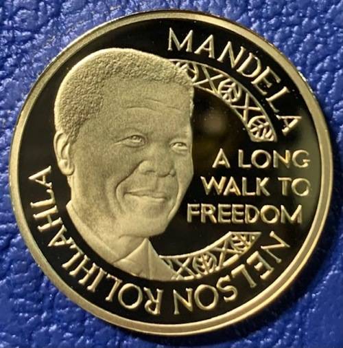 2012 Very rare Mandela Lilliesleaf half ounce .999 Proof gold coin, special box, cd, COA 525