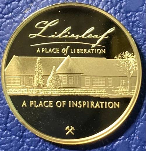 2012 Very rare Mandela Lilliesleaf half ounce .999 Proof gold coin, special box, cd, COA 525