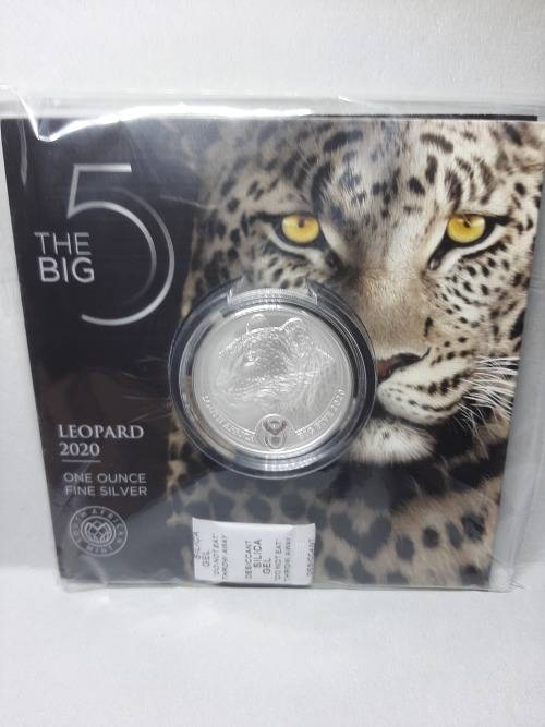2020 Big Five Leopard Silver 1 ounce coin Series 1