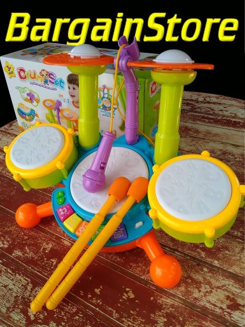Electronic drum set toy