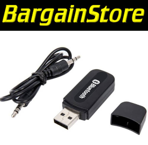 USB Bluetooth Receiver with 3.5mm Audio Port and Cable