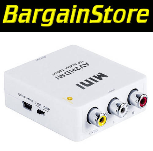 AV to HDMI Converter Up Scaler 1080p