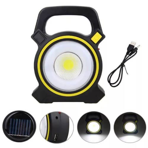 Solar and USB Rechargeable COB LED Light - 3 ON AUCTION
