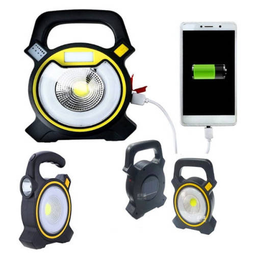 Solar and USB Rechargeable COB LED Light - 3 ON AUCTION