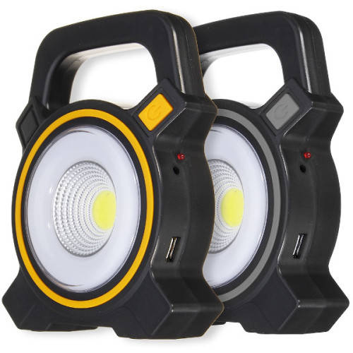 Solar and USB Rechargeable COB LED Light - 3 ON AUCTION