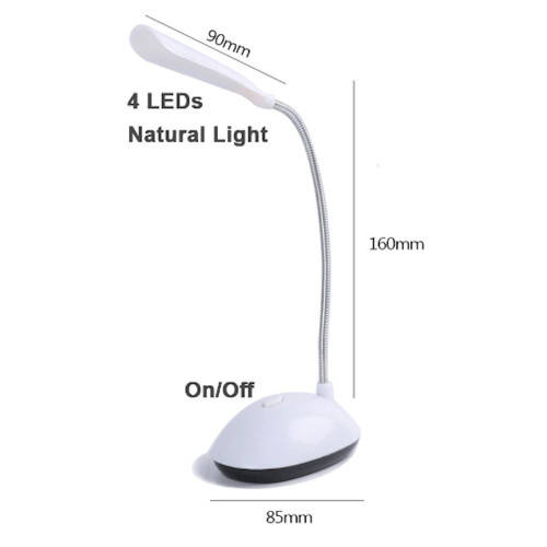 PINK Mini LED Bending Desk Lamp - 3 ON AUCTION