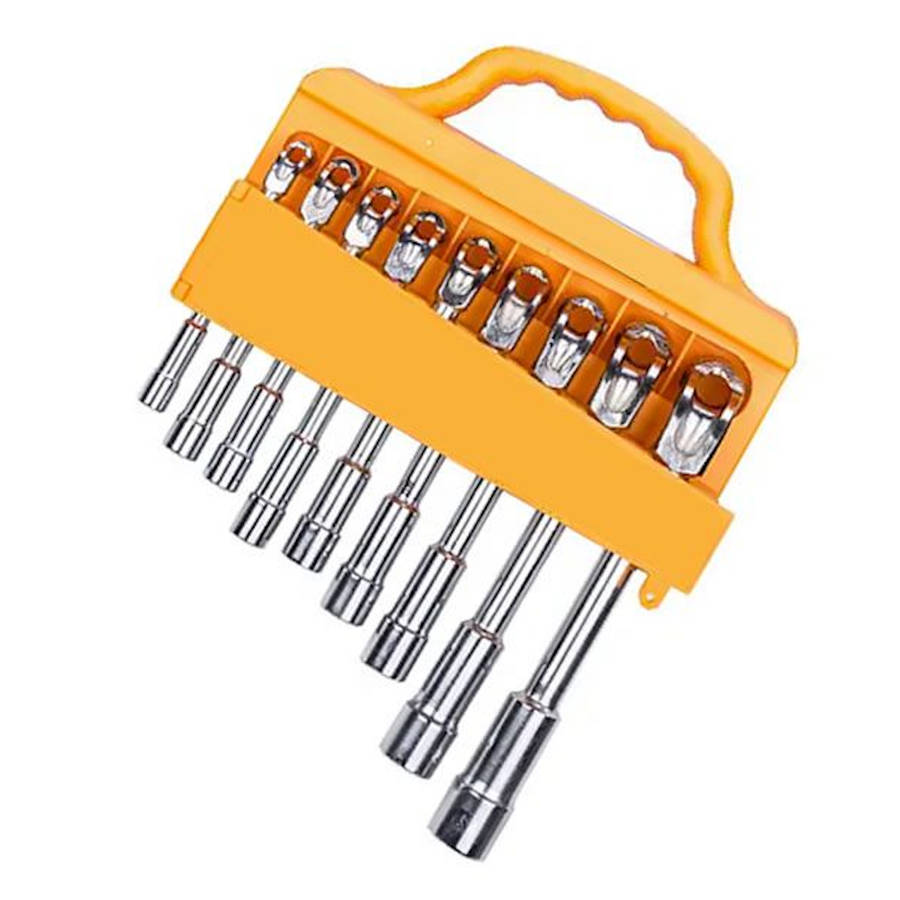 9 Piece L-Shaped Perforated Socket Spanner Set
