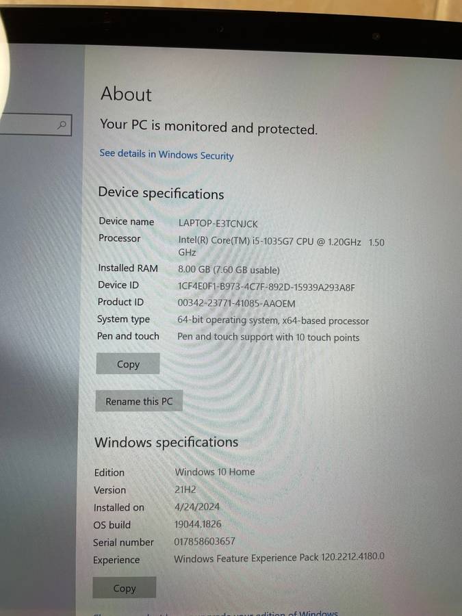 Microsoft Surface Laptop 3 - i5 1035G7 - 8 GB RAM - 256 GB SSD