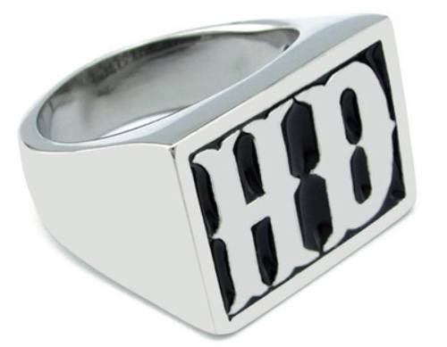 Bikers ring Harley massive stainless steel