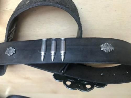 Bikers real leather belt