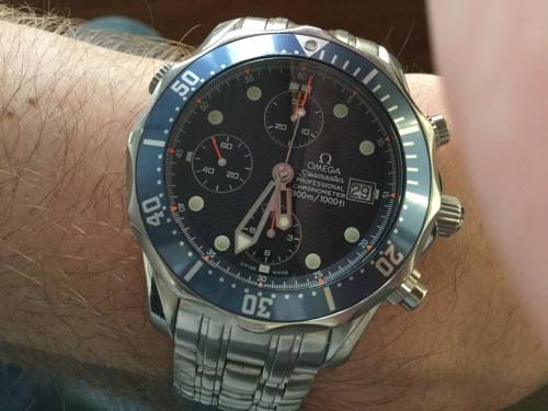 Omega Seamaster Chronodiver watch very good condition with box and papers Rolex Breitling Tag Heuer