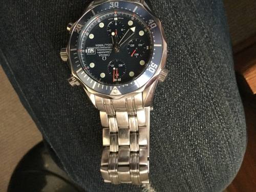 Omega Seamaster Chronodiver watch very good condition with box and papers Rolex Breitling Tag Heuer