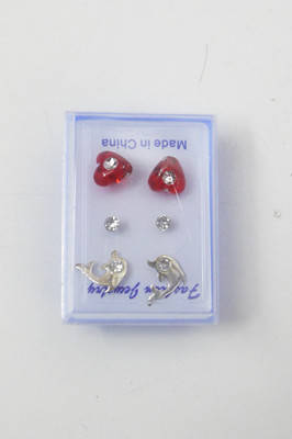 3 pairs earring