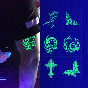 GLOW IN THE DARK TATOO BODY STICKER