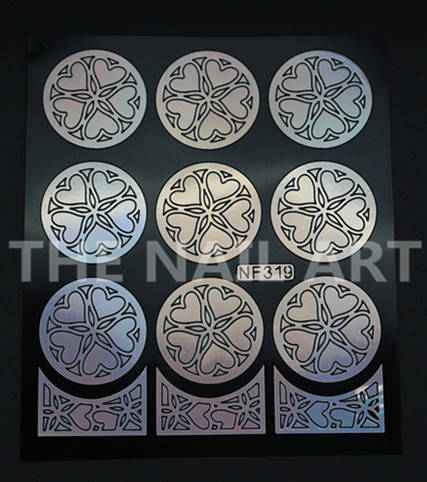 Stencil Sticker Nail Art Accessories Decoration NF319