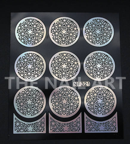 Stencil Sticker Nail Art Accessories Decoration NF321