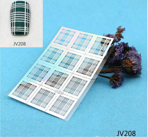 Stencil Sticker Nail Art Accessories Decoration JV208