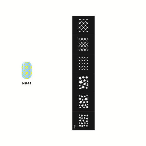 Stencil Sticker Nail Art Accessories Decoration NK41