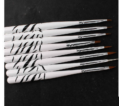 The Nail Art -8pcs Acrylic+Gel Brush