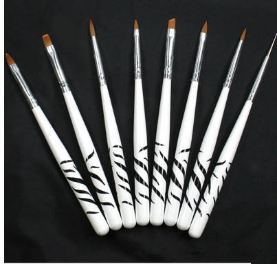 The Nail Art -8pcs Acrylic+Gel Brush
