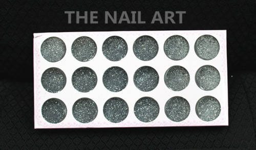 18 Colors Nail Glitter Nail Decoration-silver