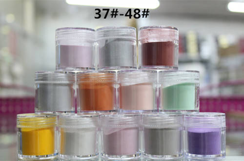 The Nail Art - Color Acrylic Powder 10g Each Mix12 colors A box 37-48