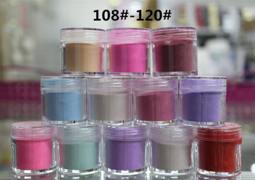 The Nail Art - Color Acrylic Powder 10g Each Mix12 colors A box 109-120