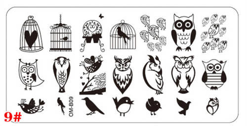 The Nail Art - OMB09 Nail Stamping Plate