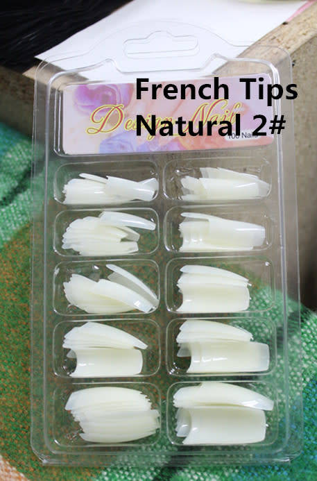 The Nail Art -  French Nail Tips 100pcs 2# Nature