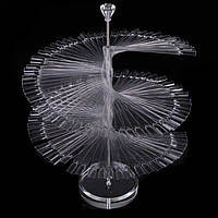 The Nail Art - 120 Rotate nail display stand - Clear