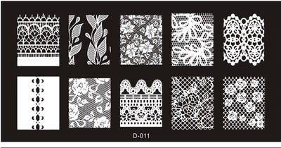 The Nail Art - D011 Nail Stamping Plate
