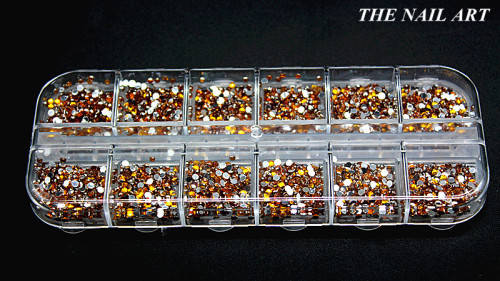 The Nail Art - 3000pcs Gold Diamonds