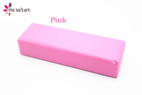 The Nail Art - Leather hand Pillow - Pink