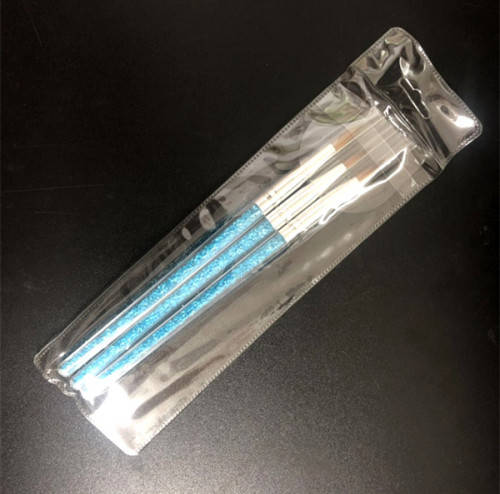 The Nail Art - Blue transparent crystal diamond Acrylic pen 3pcs