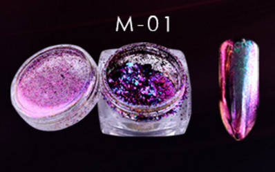 The Nail Art - Super Chrome Powder 2g with Brush -1#