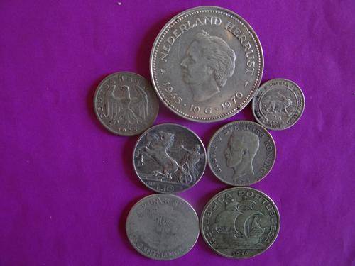 SILVER COIN BASKET 74g OF WORLD COINS