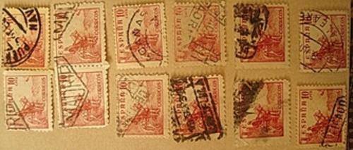 Espana, 10 c. Red